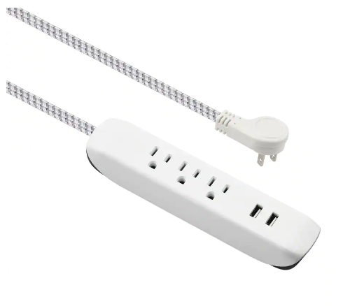3 Outlets Extension Cord
