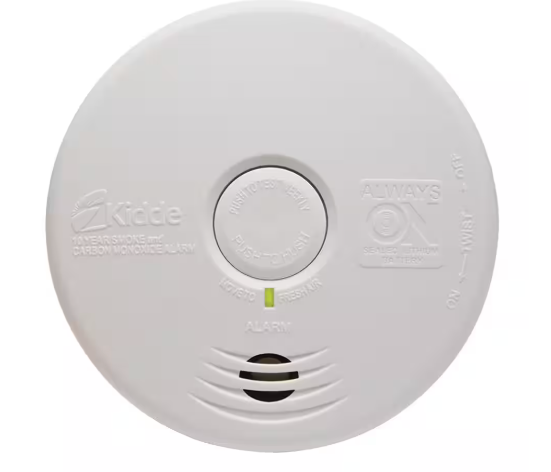 Smoke & Carbon Monoxide Detector, Battery Powered with Photoelectric Sensor