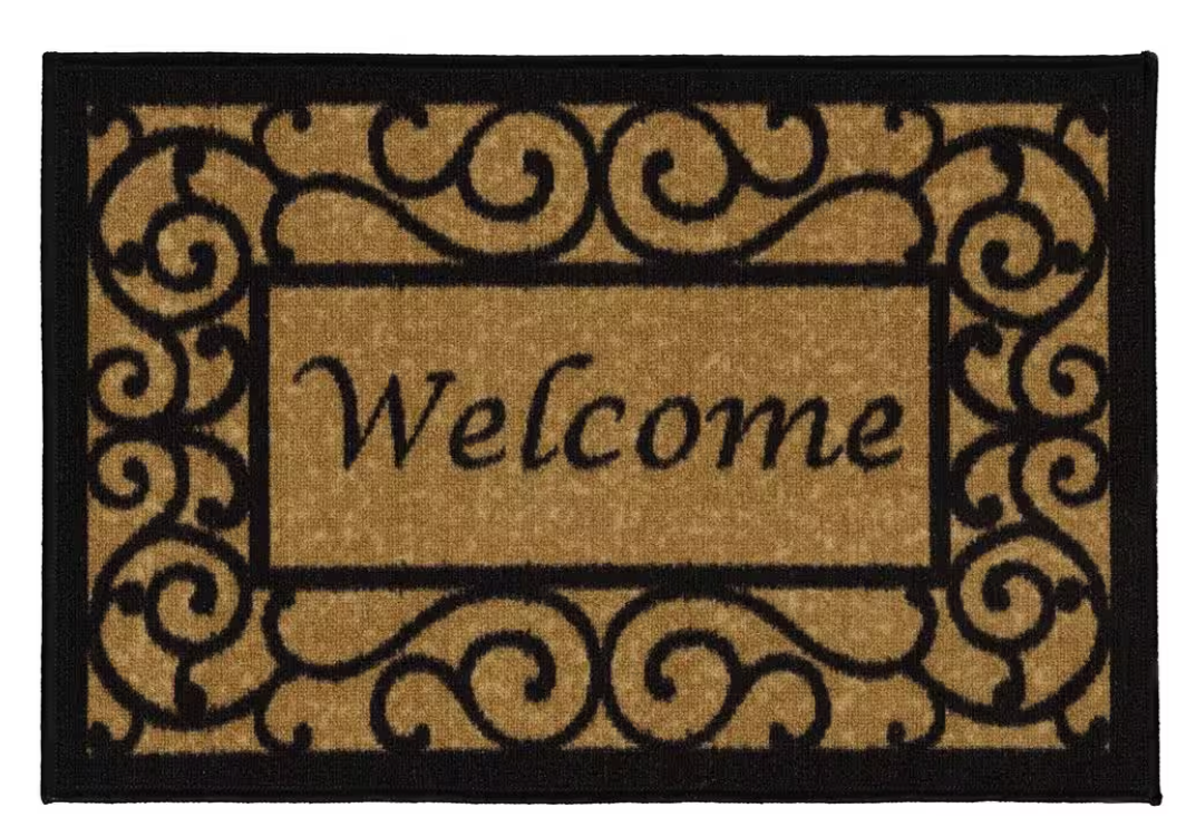 "Welcome" Non-Skid Door Mat