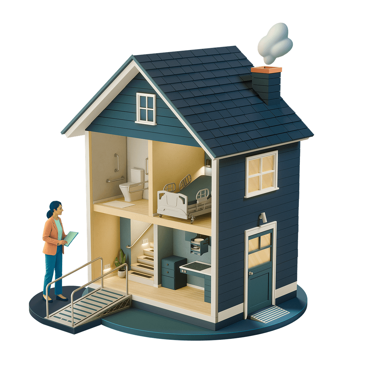 House after modifications provided by Jukebox Health