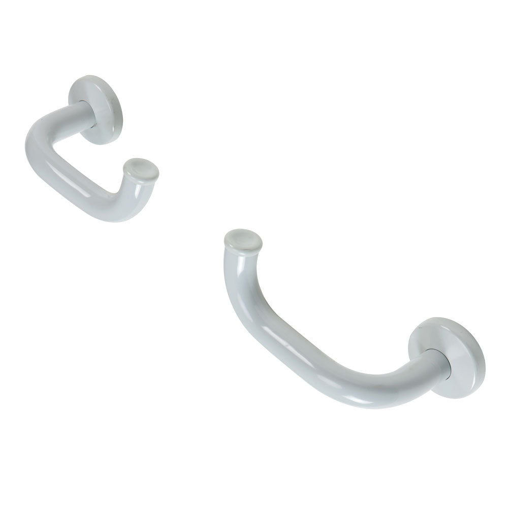 Set of 2 Handle Shaped Grab Bars - Vinyl Coated