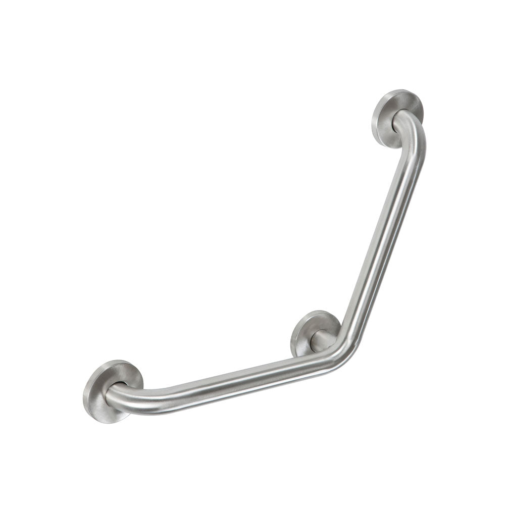 Stainless Steel 110° Angled Grab Bar – 12” x 12”