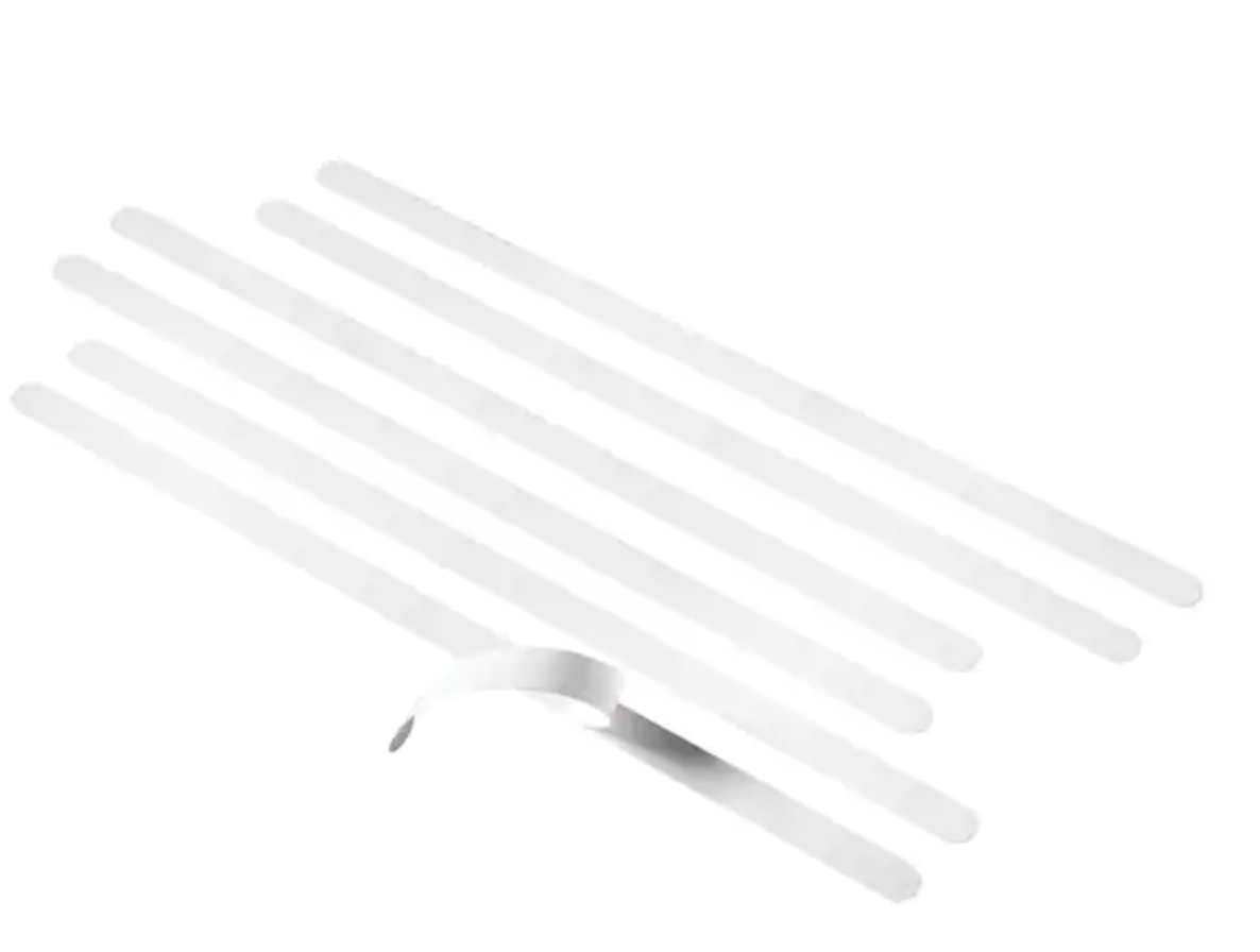 Non Slip Tub Tread Strips in White (6-Pack)