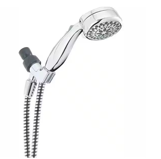 7-Spray Wall Mount Handheld Shower Head 1.8 GPM in Chrome