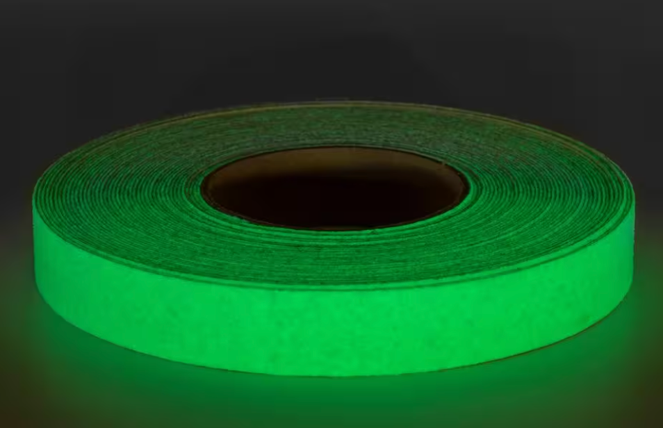 1 in. x 20 yds. Glow-in-the-Dark Non-Skid Grip Tape For Stairs and Ramps