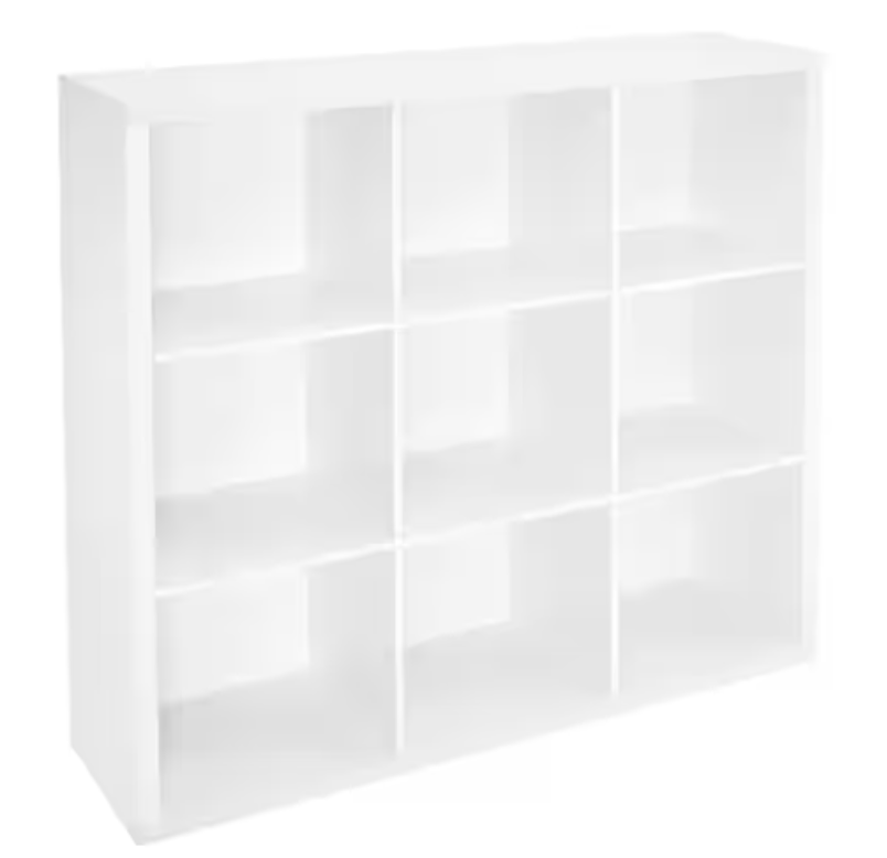 9-Cube Storage Shelf Organizer Bookshelf