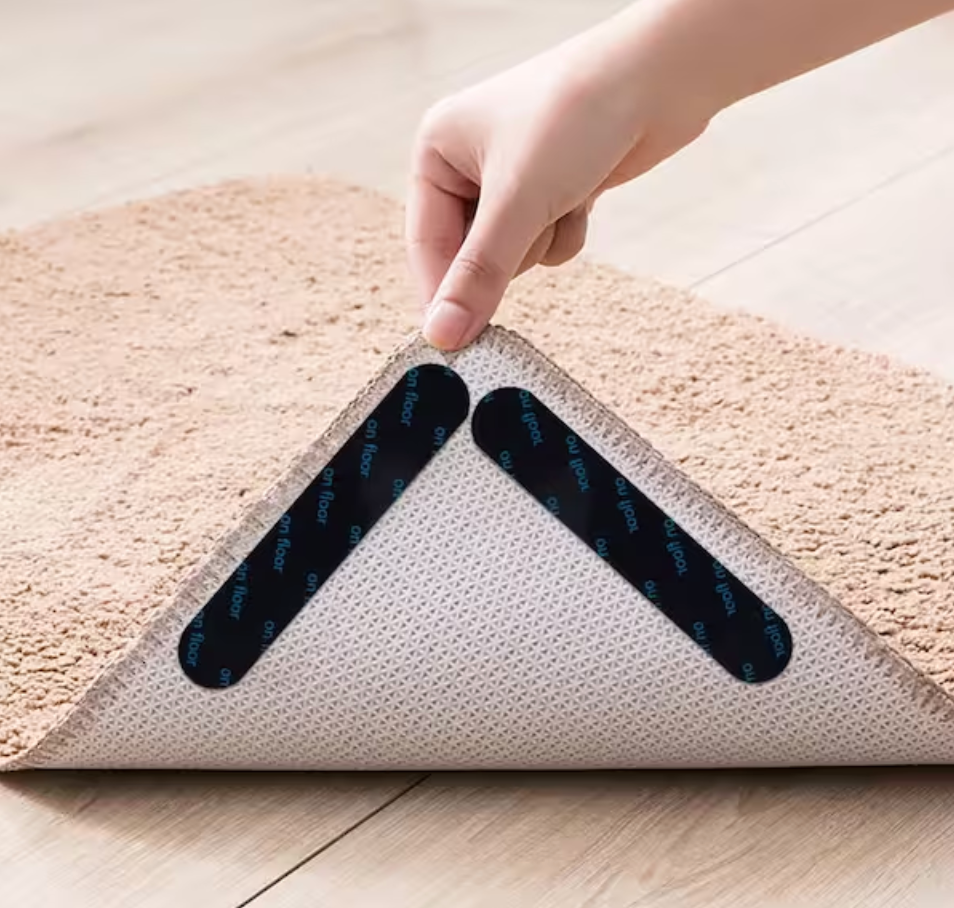 Rug Pads Grippers Carpet Tape Non Slip Rug Tape for Hardwood Floors and Tiles (16-Pack)