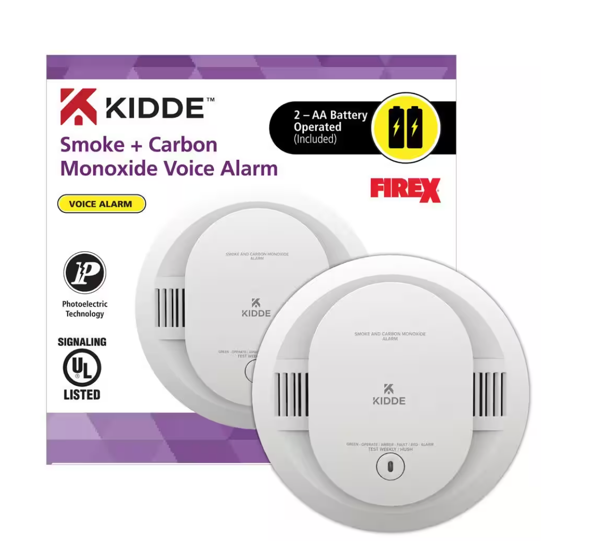 Voice Alert Smoke and Carbon Monoxide Detector