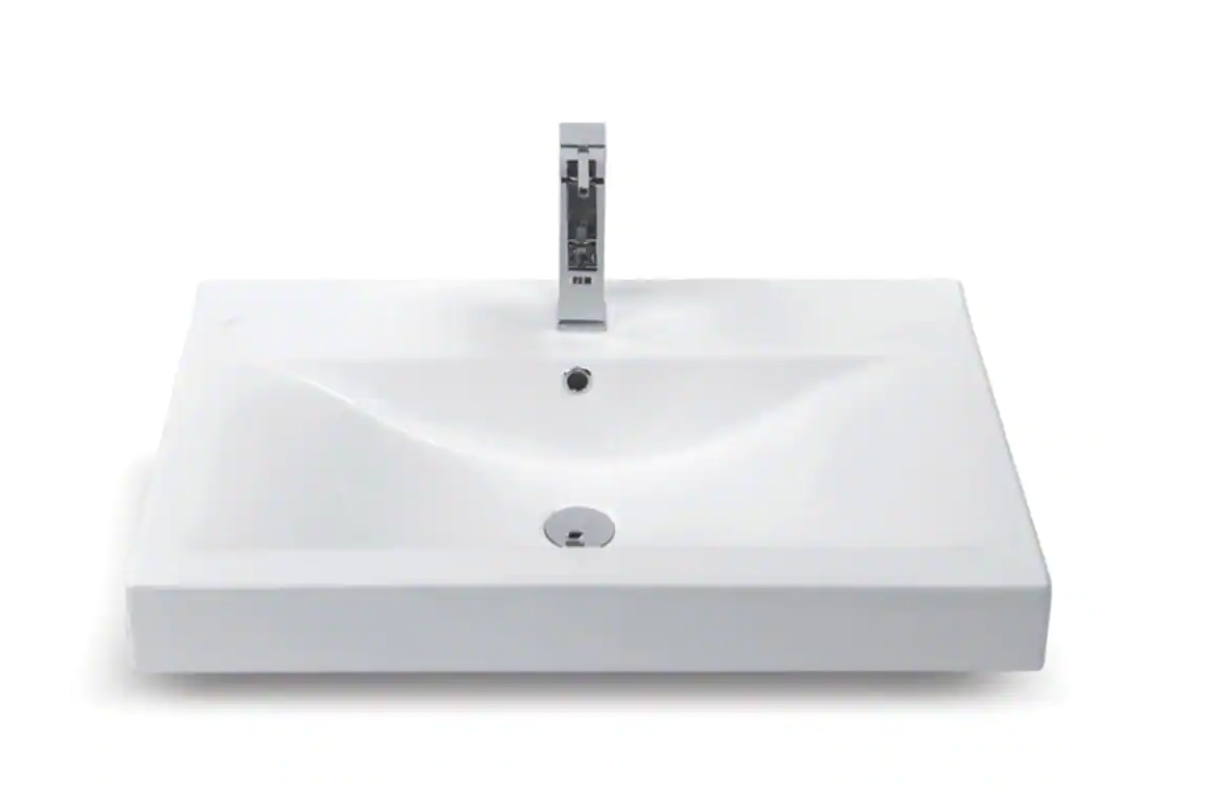 Wall Mounted Bathroom Sink in White