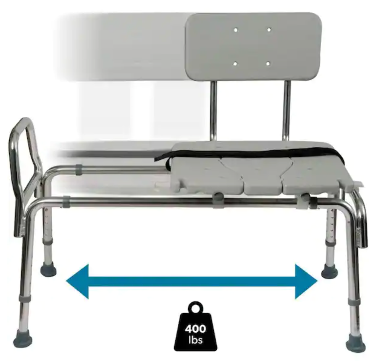 Sliding Transfer Bench with Cut-Out Seat