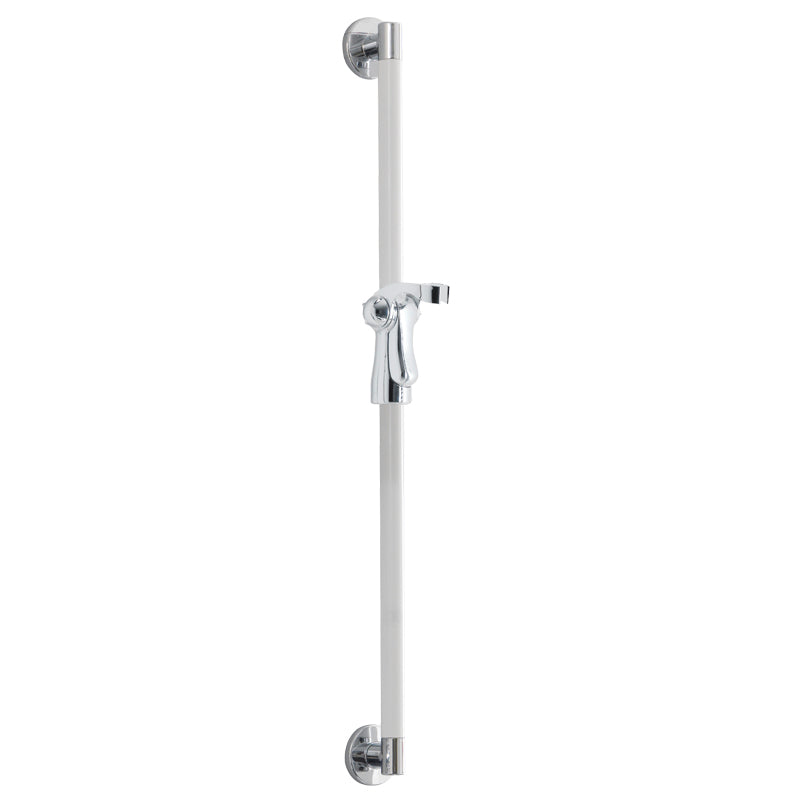 Prestigio Slot-In Flange Vertical Grab Bar with Adjustable Hand Shower Holder - 36 inches