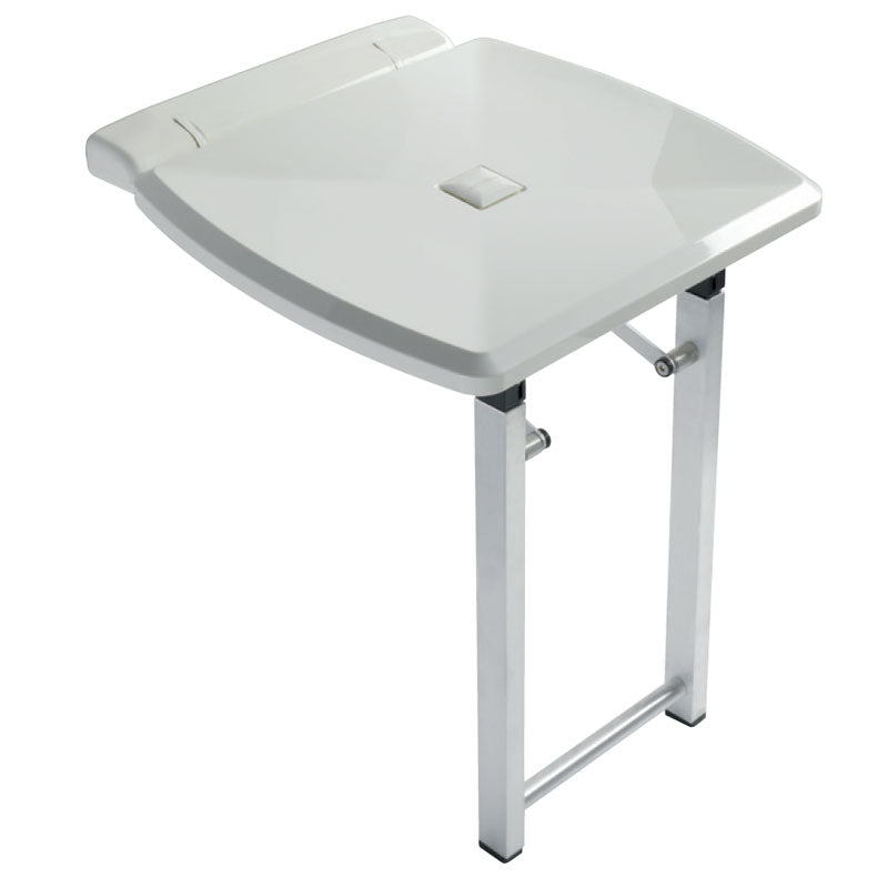 Folding Shower Seat with Legs - (16 1/2" x 14 1/4")
