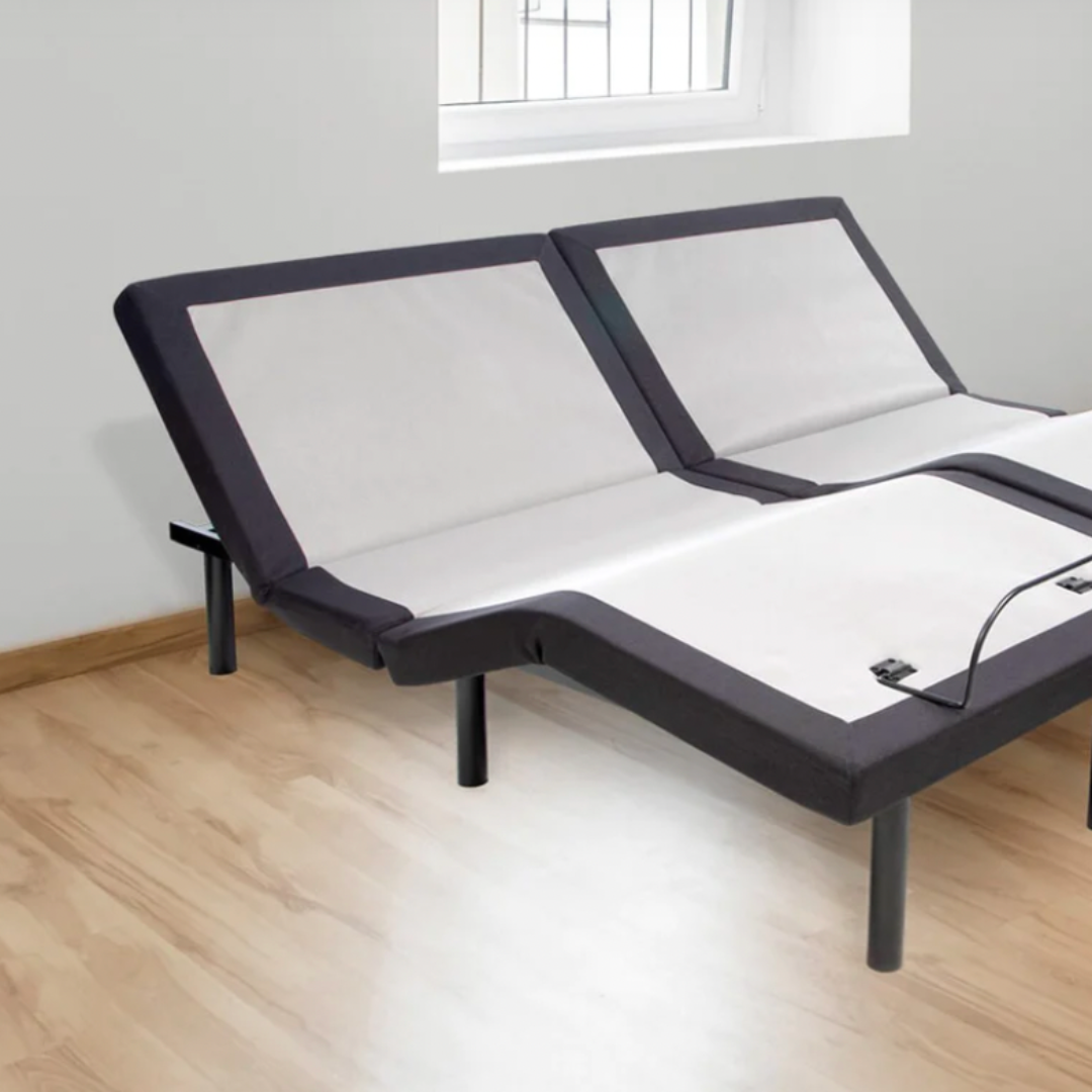 Comfortable and Adjustable Bed Base with Mattress (Twin - XL)