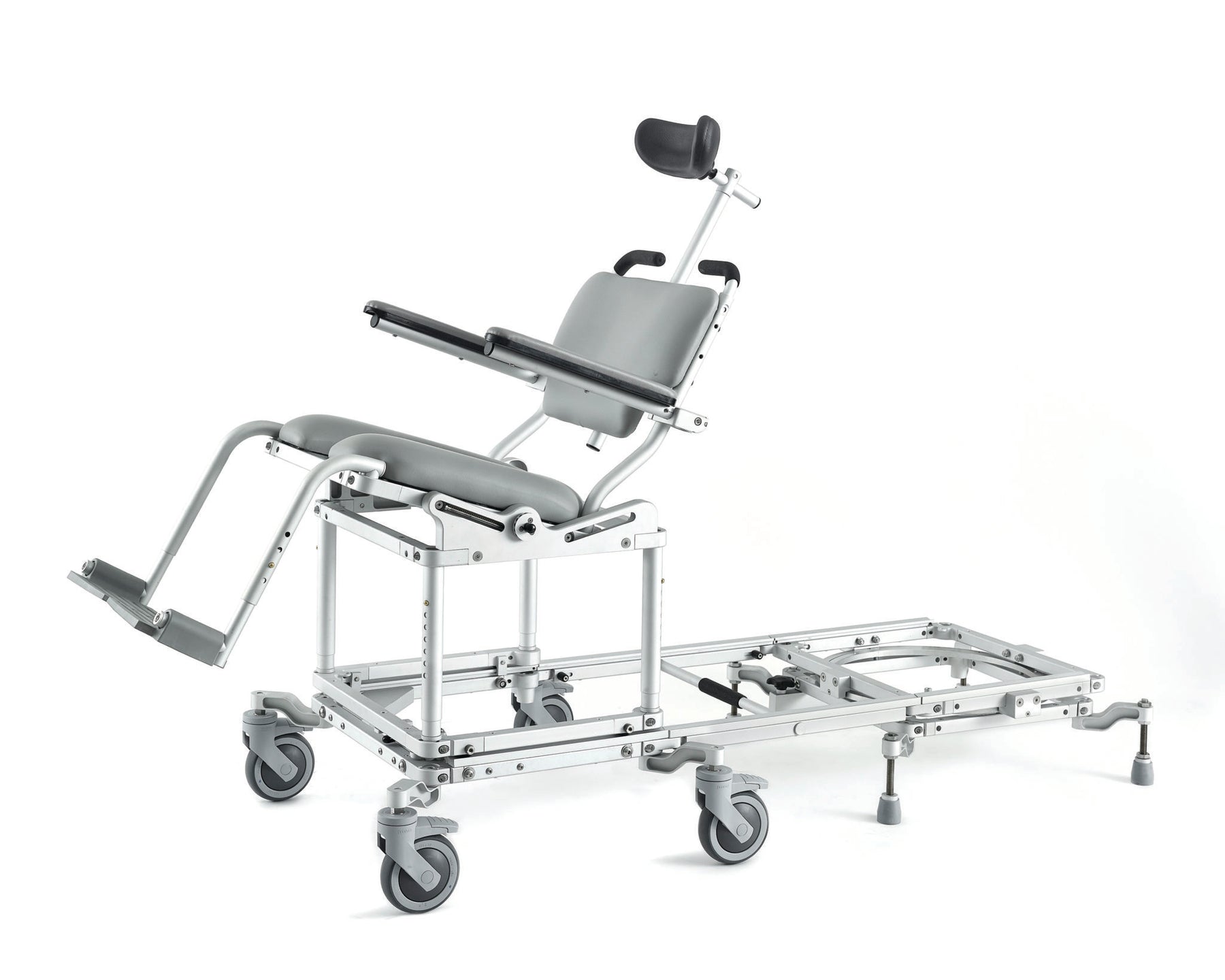 Wheeled and Tilt-In Space Shower Slider System