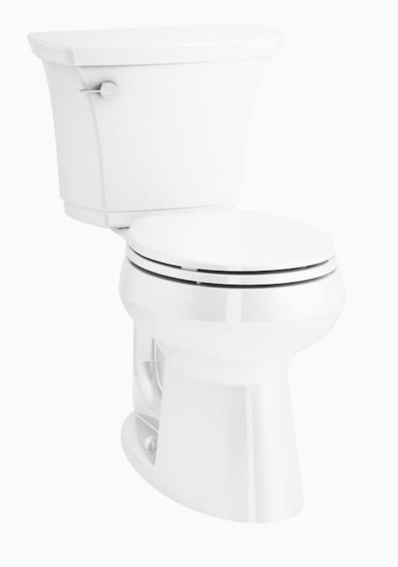 Kohler Two Piece Comfort Height Toilet (Elongated- 19" Bowl Height)