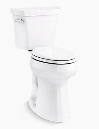 Kohler Two Piece Comfort Height Toilet (Elongated - 19" Bowl Height)