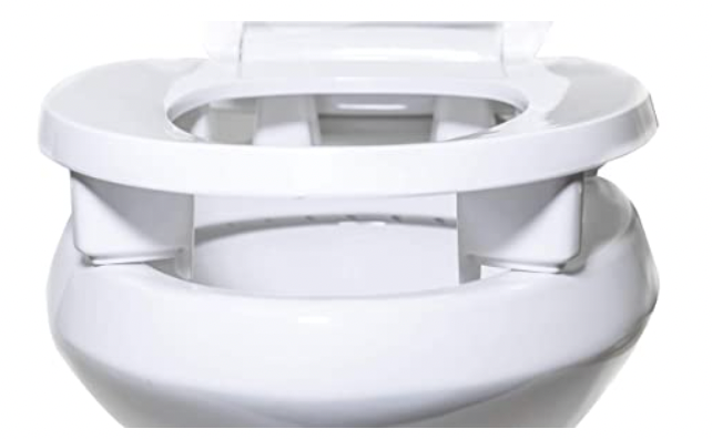 Round Raised Toilet Seat with Cover - 3"